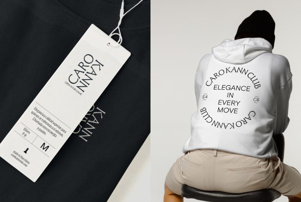 Label and sweatshirt for Caro Kann